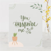 Du hast mich Inspiriert | Wöchentlicher Organisato Karte (Gelbe Blume)