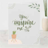 Du hast mich Inspiriert | Wöchentlicher Organisato Karte (Vorderseite)