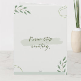 Du hast mich Inspiriert | Wöchentlicher Organisato Karte