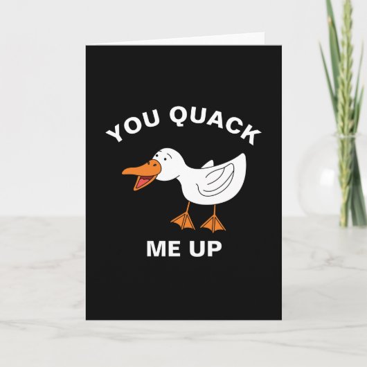 Du hast mich mit dem Funny Farm Animal Duck Puff g Karte (Vorderseite)