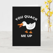 Du hast mich mit dem Funny Farm Animal Duck Puff g Karte (Gelbe Blume)