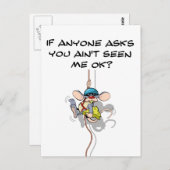 Du hast mich nicht klettern sehen postkarte (Vorne/Hinten)