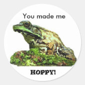 Du hast mich.. runder aufkleber (Vorderseite)