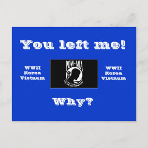 Du hast mich verlassen! postkarte