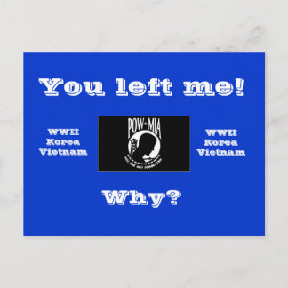 Du hast mich verlassen! postkarte