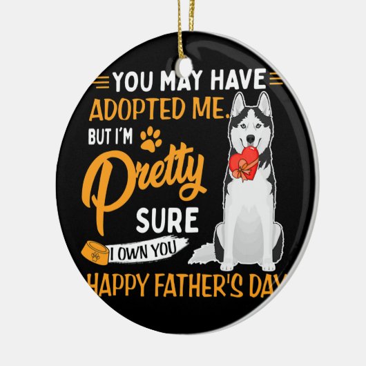 Du hast mich vielleicht Adoptiert, aber ich bin Hü Keramik Ornament (Links)