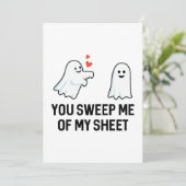 Du hast mich von meinem Blatt gefegt Dankeskarte (Stehend Vorderseite)