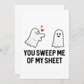 Du hast mich von meinem Blatt gefegt Dankeskarte (Vorne/Hinten)