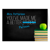 Du hast mich zu einem besseren Schüler gemacht, zu (Vorderseite (Horizontal))