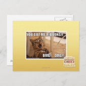 Du hast mir Bänder got! Postkarte (Vorne/Hinten)