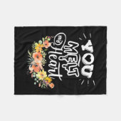 Du hast mir das Herz gefühlt Fleecedecke (Vorderseite (Horizontal))