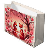 Du hast mir das Herz gestohlen Große Geschenktüte (Vorderseite Schrägansicht)