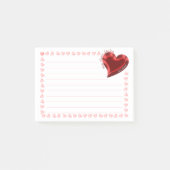 "Du hast mir das Herz gestohlen" Valentine Post-it Klebezettel (Vorderseite)