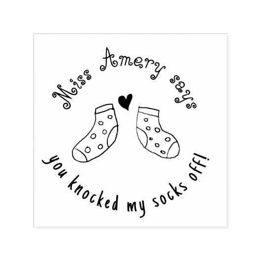 Du hast mir die Socken von der Belohnung der Lehre Permastempel (Design)