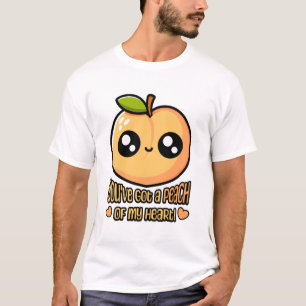 Du hast mir ein Herz Got! Niedlicher Pfirsichpuffe T-Shirt