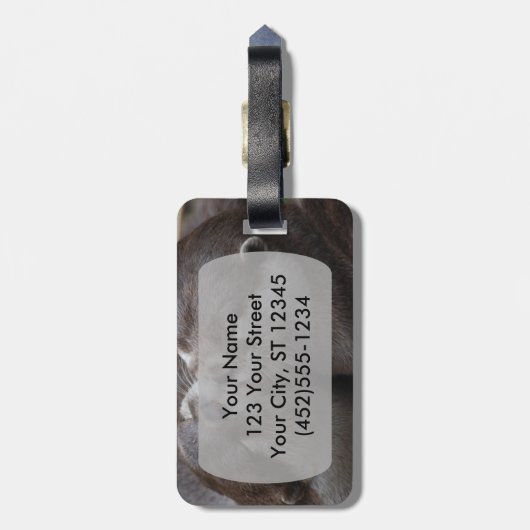 Du hast mir eine andere Welt Gemein, andere Liebe Gepäckanhänger (Rückseite vertikal)