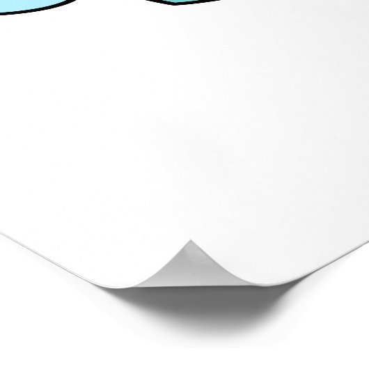 Du hast mir eine Latte zum sonnigen Kaffeepause Ge Poster (Ecke)