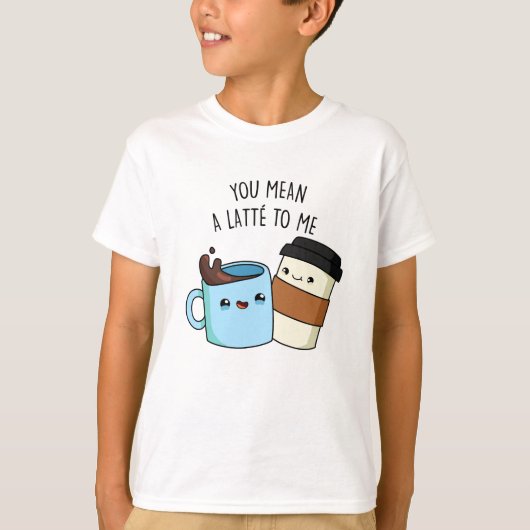 Du hast mir eine Latte zum sonnigen Kaffeepause Ge T-Shirt (Vorderseite)