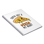 Du hast mir eine Pizza Pizza Pizzeria Got Notizblock (Rechte Seite)
