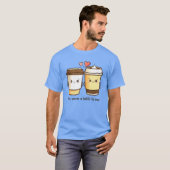Du hast mir einen Latte-to-Me-Valentinstag-Puff Ge T-Shirt (Vorne ganz)