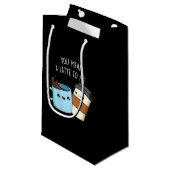 Du hast mir einen Latte zum sonnigen Kaffeepulver Kleine Geschenktüte (Vorderseite Schrägansicht)
