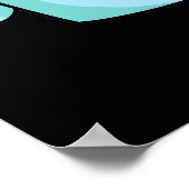 Du hast mir einen Latte zum sonnigen Kaffeepulver  Poster (Ecke)