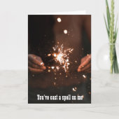 Du hast mir einen Zauber geschenkt Karte (Vorderseite)