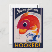 Du hast mir HOOKED got Postkarte (Vorne/Hinten)