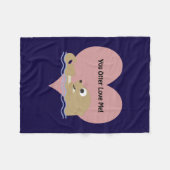 Du hast mir Liebe gegeben Fleecedecke (Vorderseite (Horizontal))