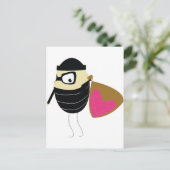 Du hast mir mein Herz gestohlen Postkarte (Stehend Vorderseite)