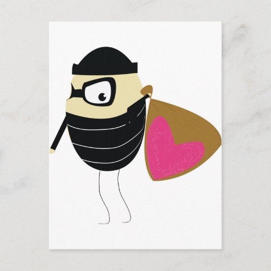 Du hast mir mein Herz gestohlen Postkarte (Vorderseite)