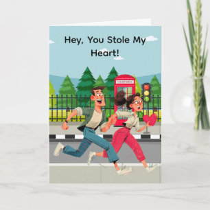 "Du hast mir mein Herz gestohlen" Valentinstag/Jub Feiertagskarte