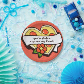 Du hast mir mein PizzabHerz gestohlen Pappteller (Party)