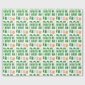 Du hast mir nicht Angst, dass ich einen irischen V Geschenkpapier (Flach)