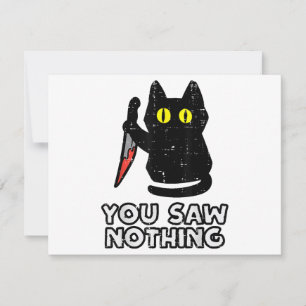 Du hast nichts Black Cat Funny Halloween gesehen