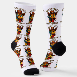 Du hast nur ja deinen letzten Haw, Western Cowboy- Socken
