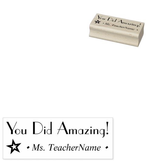 "Du hast Phantastisch!" Feedback von Educator Rubb Gummistempel (Stempel)