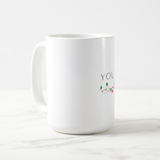 Du hast so schöne Weihnachts-Tasse Kaffeetasse (Vorderseite Links)