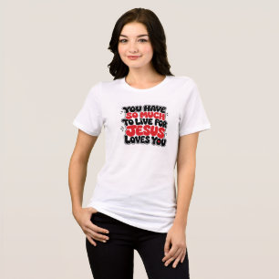 Du hast so viel, wofür es sich zu leben lohnt Tri-Blend shirt