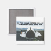 Du hast überlebt magnet (Vorderseite/Rückseite)