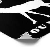 Du hast uns die lustige Jagdplakette geschickt Poster (Ecke)