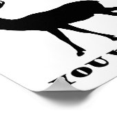 Du hast uns ein lustiges Jagdplakat geschickt Poster (Ecke)