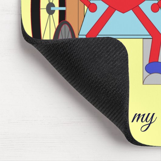 Du hast viel Got: Behinderung Mousepad (Ecke)