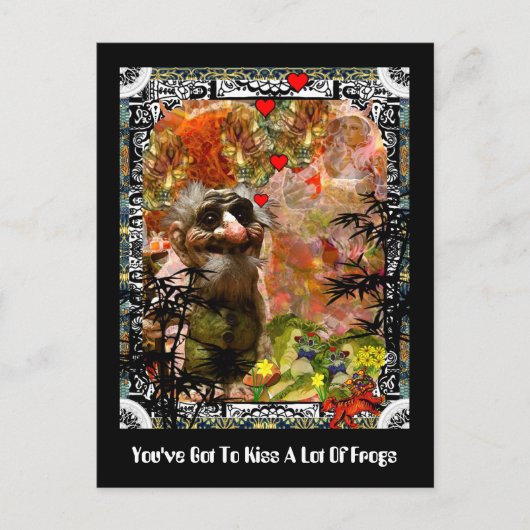 Du hast viele Frösche Got Postkarte (Vorderseite)