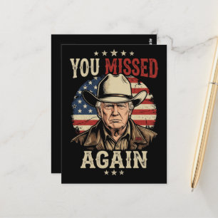 du hast wieder verfehlt postkarte