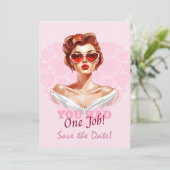 Du hattest einen Job Save The Date (Stehend Vorderseite)