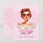 Du hattest einen Job Save The Date (Vorne/Hinten)