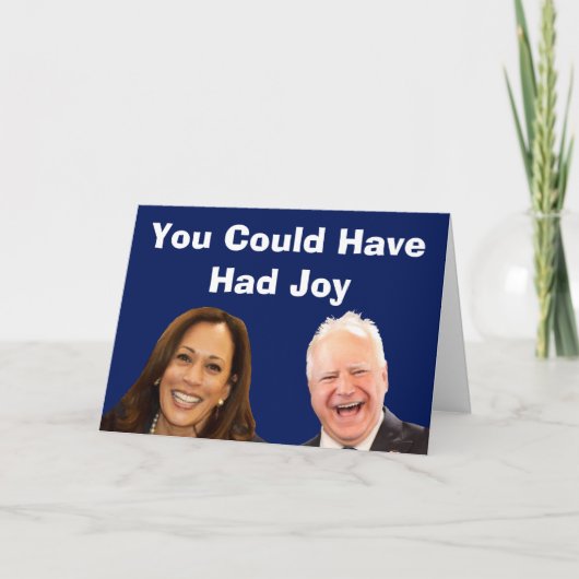 Du hättest Freude haben können Karte (Vorderseite)