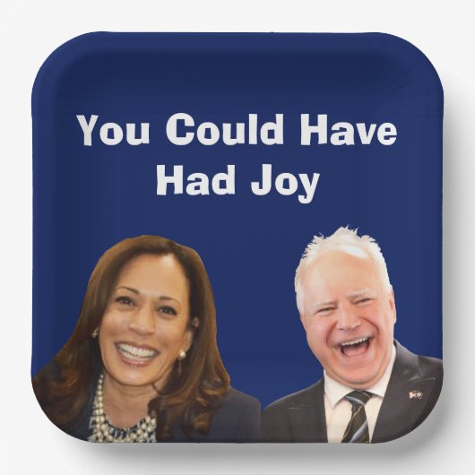 Du hättest Freude haben können Pappteller (Vorderseite)