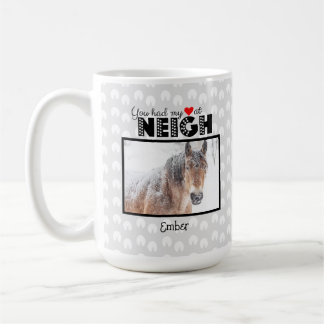 Du hattest mein Herz am Neigh Individuelle Name Fo Kaffeetasse
